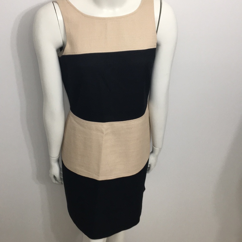 2/$25 Banana Republic Block Beige Black Dress 10